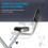 Homcom Bicicleta Estática Plegable Gris 43 x 97 x 109 cm 6
