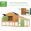 PawHut Gallinero Exterior Marrón 200 x 80 x 105 cm 5