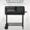 Outsunny Barbacoa de Carbón Negro 90 x 45 x 96 cm 2
