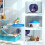 PawHut Jaula para Hámster Azul 58 x 36 x 81 cm 3