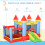 Outsunny Castillo Inflable Infantil Multicolor 280 x 260 x 210 cm 4