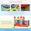 Outsunny Castillo Inflable Infantil Multicolor 280 x 260 x 210 cm 5