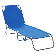 Tumbona Plegable Azul 187 x 55 x 24 cm