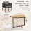 Outsunny Muebles de Jardín Bicolor 110 x 110 x 75 cm 5