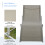 Outsunny Conjunto de Tumbona Gris 165 x 61 x 63 cm 2