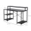 Homcom Mesa para Computadora Negro 140 x 60 x 93 cm 4
