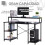 Homcom Mesa para Computadora Negro 140 x 60 x 93 cm 5