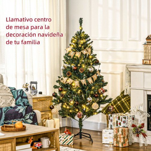 Homcom Árbol de Navidad Verde 91 x 91 x 150 cm 1