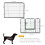 PawHut Parque para Perros Negro 80 x 60 cm 3