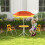 Outsunny Muebles de Jardín Amarillo 100 x 100 x 122 cm 2