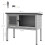 PawHut Conejera Gris 84 x 43 x 70 cm 3
