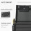 Outsunny Mecedora de Exterior Negro 155 x 61 x 88 cm 2