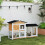 PawHut Conejera de Madera Marrón 157.4 x 53 x 93.5 cm 2