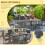 Outsunny Conjunto de Jardín Gris 270 x 90 x 75 cm 5