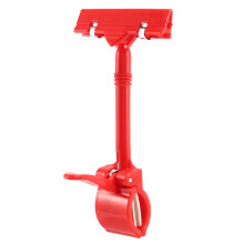 Merchandise Retail Sign Card Price Tag Display Holder Clip Clamp Red
