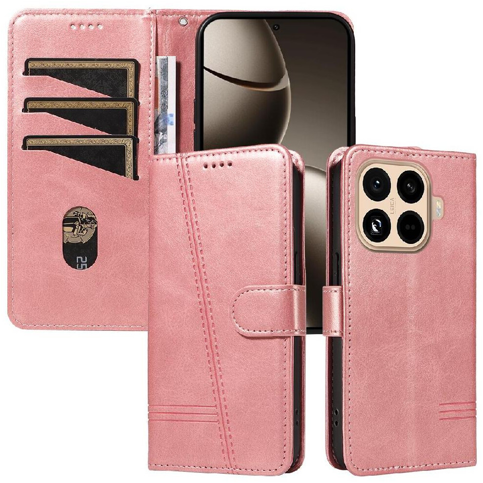 () Filp Case For Xiaomi 15T Pro With Credit Card Slot Detachable Bracelet Pressed Pu Leather Wallet Phone Case Black 764563366576