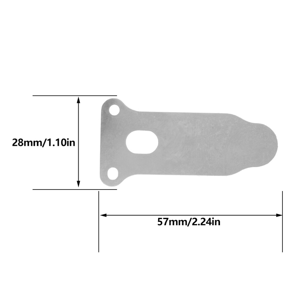 Precision Metal Valve Plates For Air Compressors 5 Pack 57Mm Tongue Shape 4661393775201