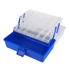 3-Layer ABS Tackle Box, 29x17x14cm, Color Shown
