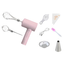 Speed kabellose handauswechselbare Schneebesen zum Backen-Rosa