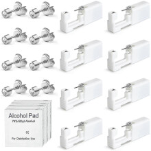 8 Pack Disposable Ear Piercing Gun With Ear Studs Painless And Safe Ear Piercing Kit For Girls Boys Women Men Best Gift