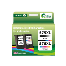 TRF Eco-Friendly PG-575 XL & CL-576 XL Black and Colour 2 Pack Inkjet Cartridges