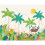 (Large (3.5m X 2.8m)) Jungle Animals - Green 2