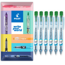 Pilot B2P Retractable Ballpoint Pen 1.0mm Green Pack of 6