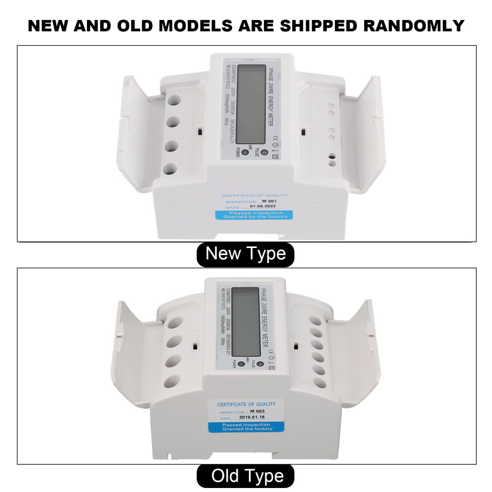 LCD Wattmeter 4P Din Rail 20-80A