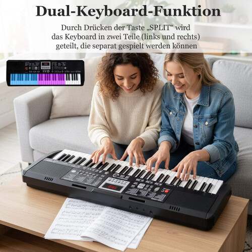 61-tasters elektronisk keyboardsett med justerbart stativ 2