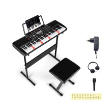 Elektroniskt keyboardset med 61 tangenter och justerbart stativ