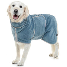 Lucky Paws UK Dog Drying Coat - Luxurious Double Layer Dog Towel Robe - Dry Your Dogs in Minutes