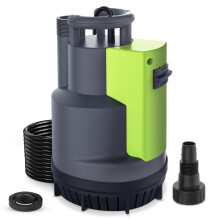 VEATON 550W Submersible Water Pump, 11500L/H Automatic/Mode Control with Integrated Float Switch, Drain Transfer Water from Pond Hot Tub Swimming Pool