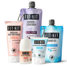 Fit Kit Muscle Recovery Gift Set for Men | Bath & Body Care Box for Father & Dad | Mens & Womens Shower Gels, Face Moisturiser & Hair Growth Shampoo |