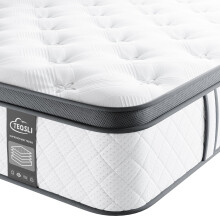 TeQsli 3FT Single Mattress 10 Inch Gel Memory Foam Pocket Spring