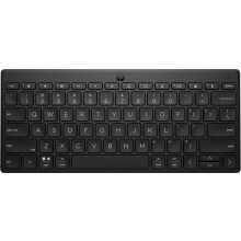 HP 350 Compact Bluetooth Keyboard | Connect up to 3 devices via Bluetooth 5.2 | Multi-OS with SMART shortcuts | Dictation and emoji keys | 2 years ba