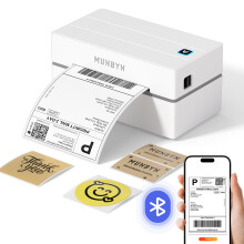 MUNBYN Shipping Label Printer Bluetooth, Postage Thermal Label Printer 4x6 for Business, Compatible with Etsy, Shopify, eBay, Amazon, Royal Mail, DHL,