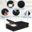 JUPELI Under Bed Storage Box with Lid, 2 Pack Large Underbed Storage Boxes, Foldable Black Under Bed Clothes Storage Box W/Handle, Under Bed Storage O 3