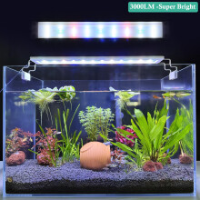 FEDOUR Full Spectrum LED Aquarium Light: 60-80cm Classic LED Fish Tank Light with Timer, Aquarium Plant Light with Stable Extendable Brackets