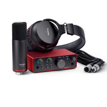 Focusrite Scarlett Solo Studio 4th Gen USB Audio Interface Bundle for the Songwriter, Guitarist or Vocalist with Condenser Microphone and Headphones f