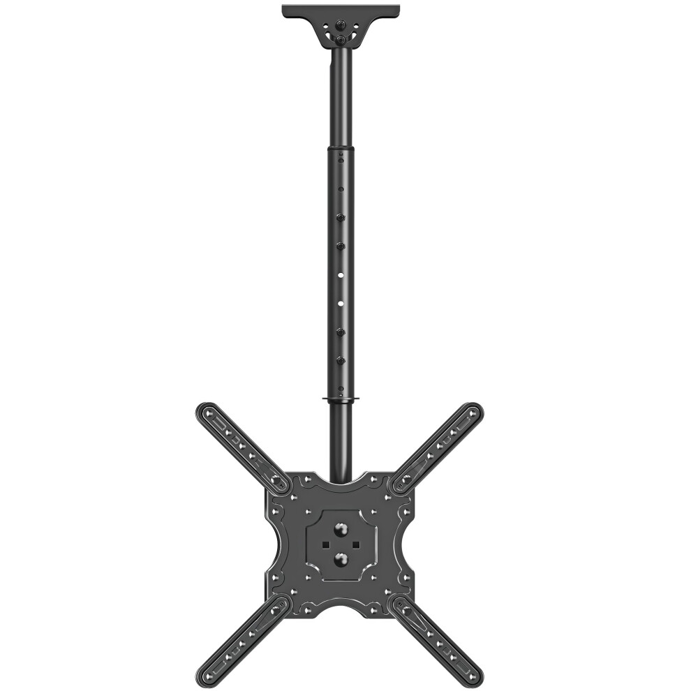 Elived Ceiling Tv Bracket Height Adjustable Up To 1M For Most 26-65 Inch Flat/Curved Tvs With Max Vesa 400X400mm Up To 45Kg, Tilt Swivel Ceiling Wall 5005266729011