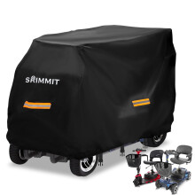 Upgraded Mobility Scooter Storage Cover,SRIMMIT Heavy Duty 420D Oxford Fabric Electric Scooter Cover, Waterproof,Anti-UV,Durable with Waterproof Strip