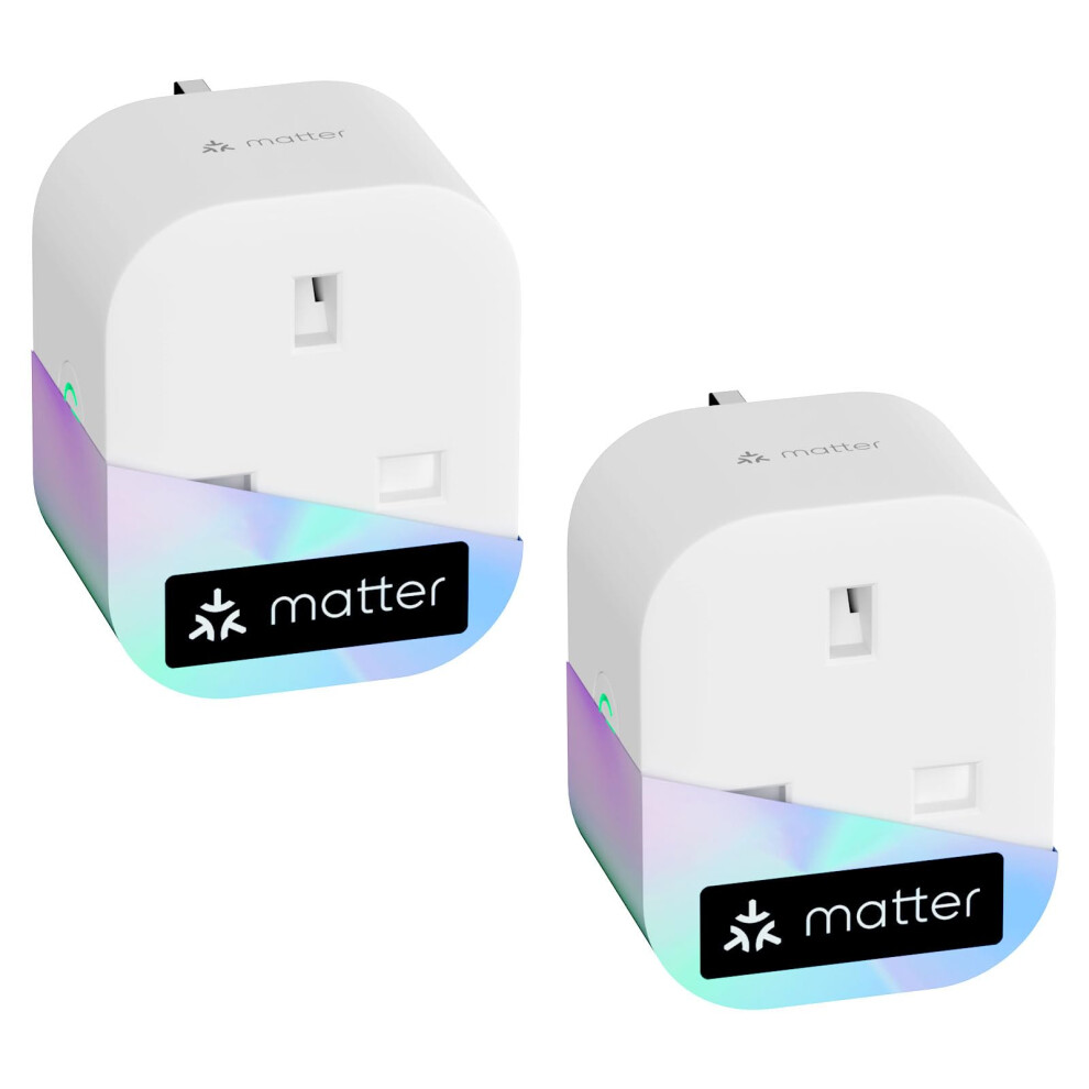 Meross Matter Smart Plug Mini With Energy Monitoring, Works With Homekit, Alexa, Google Home, Smartthings, Wifi Plug With Voice Remote Control, 7452888475099