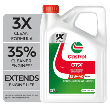 Castrol GTX 15W-40 A3/B3 Engine Oil 4L