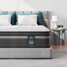 TeQsli Gel Individually Pocket Sprung Double Mattress 4FT6 with Breathable Soft Fabric, 10 Inch Hybrid Mattress Double for Pressure & Back Pain Relief