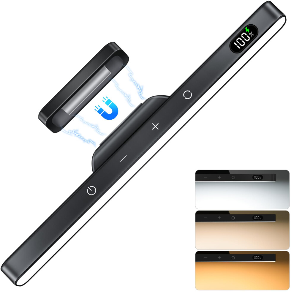Willed 3W Dimmable Under Cabinet Kitchen S,3 Colors Adjustable Stick On With 120 Led,Touch Control,2000Mah Rechargeable Battery Display Li Light 17177498