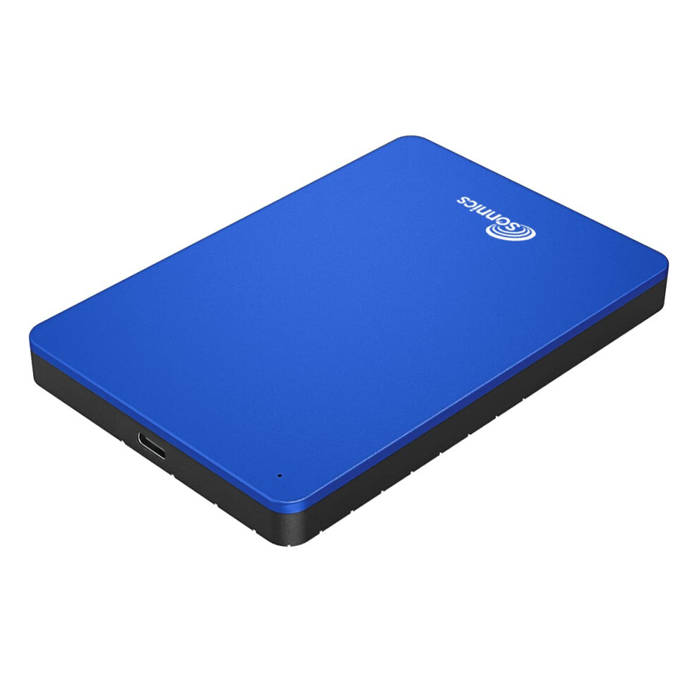 Sonnics 1Tb External Portable Hard Drive Type C Usb 3.1 Compatible With Windows Pc, Mac, Smart Tv, Xbox One & Ps4 Blue 1006405163066