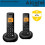 Alcatel ALCATEL E260 SVoice Duo - DECT Cordless Phone with Answering Machine - Compact Design - Large Backlit Display - Handsfree - Unwanted Call Blocking - 2 4
