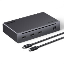 UGREEN Thunderbolt 4 Dock, Revodok Max 208 (8-in-1), Single 8K or Dual 4K@60Hz Display, 85W Charging, 4x 40Gbps Thunderbolt 4, 3x 10Gbps USB-A, 1000Mb