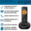 Alcatel ALCATEL E260 SVoice Duo - DECT Cordless Phone with Answering Machine - Compact Design - Large Backlit Display - Handsfree - Unwanted Call Blocking - 2 5