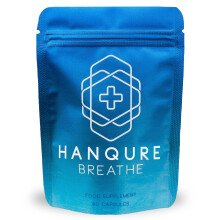 Hanqure Breathe - Lung Cleanse Supplement with Mullein Leaf Extract for Lungs Detox and Normal Mucus Maintenance. Contains Elderberry, Vitamin D, Gins